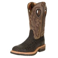 Twisted X Men's Lite Cowboy Caiman Print AlloyToe Work Boot