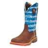Twisted X Men's Burgandy 12in. Sky Blue Top Cell Stretch Soft Toe Work Boot -Twisted X 117660 default l