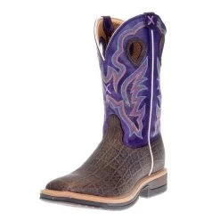 Men's Twisted X Brown Elephant Print 12in. Purple Soft Toe Work Boots