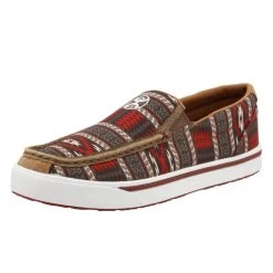 Twisted X Men's Hooey Red Aztec Slip On Loper Casual Shoes