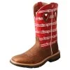 Twisted X Mens Distressed Saddle 12in Red Barbwire Soft Toe Work Boot -Twisted X 141558 default l