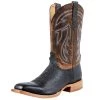 Twisted X Men's Rancher Black Bullhide 12in. Coffee Top Square Toe Boot -Twisted X 145835 default l
