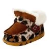 Twisted X Infant Leopard Print Sherpa Lined Driving Moc -Twisted X 150058 default l