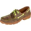 Twisted X Kid's Twisted X Bomber & Neon Yellow Boat Shoes -Twisted X 25392 default l