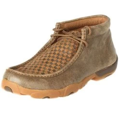 Twisted X Men's Bomber/Tan Patchwork Driving Mocs