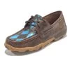 WE Exclusive ~ Twisted X Women's Chocolate And Teal Lizard Driving Moc