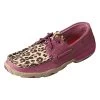 Twisted X Ladies Purple Leopard Bomber Boat Shoe -Twisted X 88501 default l