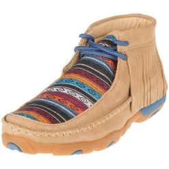 Twisted X Ladies Tan Pattern Fringe Shoe