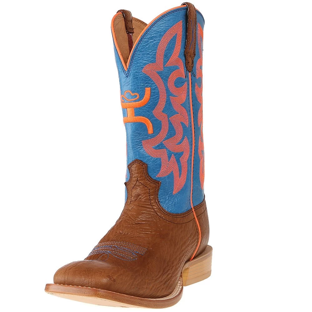 Twisted X Men's Hooey By Cognac Bullhide 12in. Neon Blue Top Cowboy Boots 3 Twisted X Men's Hooey By Cognac Bullhide 12in. Neon Blue Top Cowboy Boots