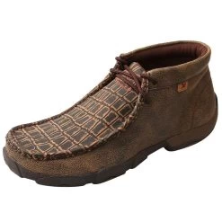 Twisted X Mens Caimin Print Driving Moc With Alloy Toe