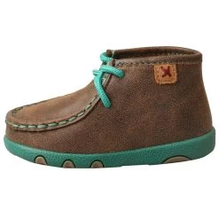Twisted X Infant Driving Mocs Bomber And Turquoise Shoe -Twisted X ICA0008 2
