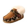 Twisted X Infant Leopard Print Sherpa Lined Driving Moc -Twisted X ICA0025 01