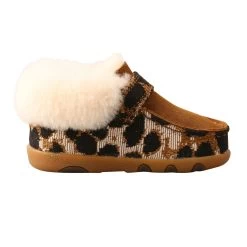 Twisted X Infant Leopard Print Sherpa Lined Driving Moc -Twisted X ICA0025 04