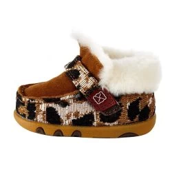 Twisted X Infant Leopard Print Sherpa Lined Driving Moc -Twisted X ICA0025 3
