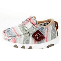 Twisted X Infant Hooey White And Tonal Stripes Driving Mocs -Twisted X IHYC002 3