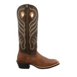 Twisted X Men's Buckaroo Buff Tan Vamp And Burnt Olive Shaft Cowboy Boot -Twisted X MBK0035 03