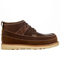 Men`s Twisted X 4` Distressed Saddle Cognac Elephant Nano Toe Wedge Work Boot -Twisted X MCAN002 4