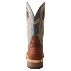 Men`s Twisted X Distressed Saddled 12in. Peacock Top Square Toe Cowboy Boot -Twisted X MHM0022 5
