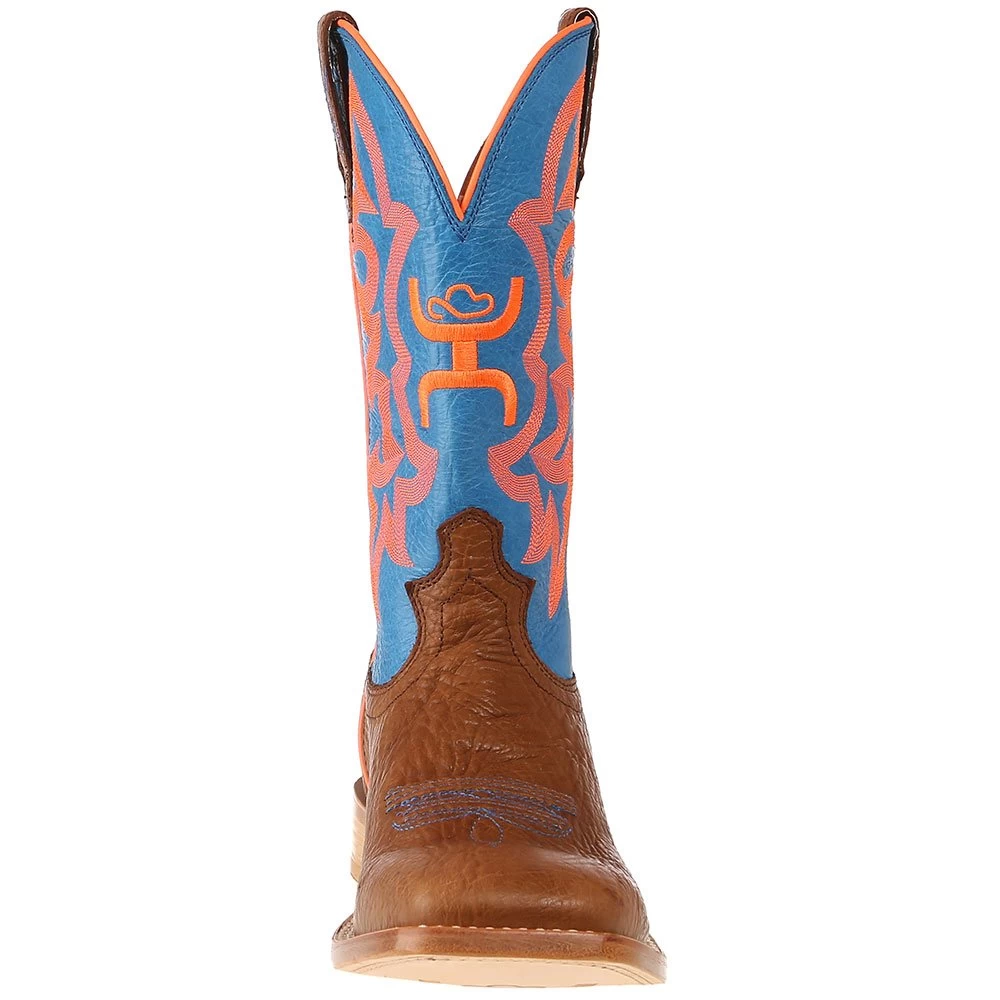 Twisted X Men's Hooey By Cognac Bullhide 12in. Neon Blue Top Cowboy Boots 4 Twisted X Men's Hooey By Cognac Bullhide 12in. Neon Blue Top Cowboy Boots - Image 2