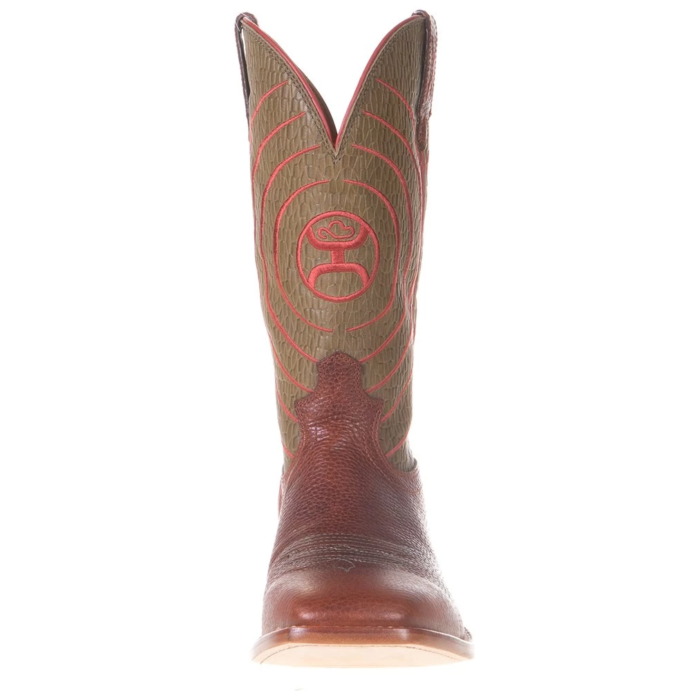 Twisted X Men's Hooey Peanut Distressed 12in. Olive Top Cowboy Boot 4 Twisted X Men's Hooey Peanut Distressed 12in. Olive Top Cowboy Boot - Image 2