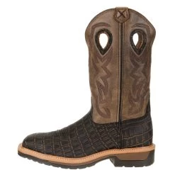 Twisted X Men's Lite Cowboy Caiman Print AlloyToe Work Boot -Twisted X MLCA003 2
