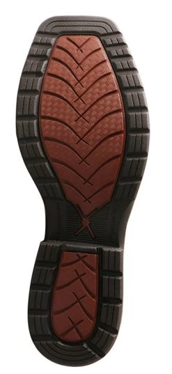 Twisted X Men's Cognac Oiled Blue Alloy Square Toe Boot -Twisted X MLCAW01.03