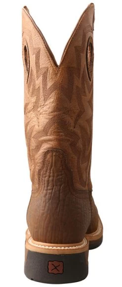 Twisted X Men's Dark Brown Tan Composite Square Toe Boot -Twisted X MLCCW05.06