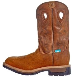 Men`s Twisted X Dark Brown 12in. Tan Square Soft Toe Work Boot -Twisted X MLCCW05 3