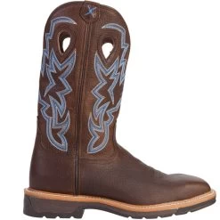 Twisted X Men's Brown Pebble Steel Toe Lite Weight Cowboy Work Boots -Twisted X MLCS003 5