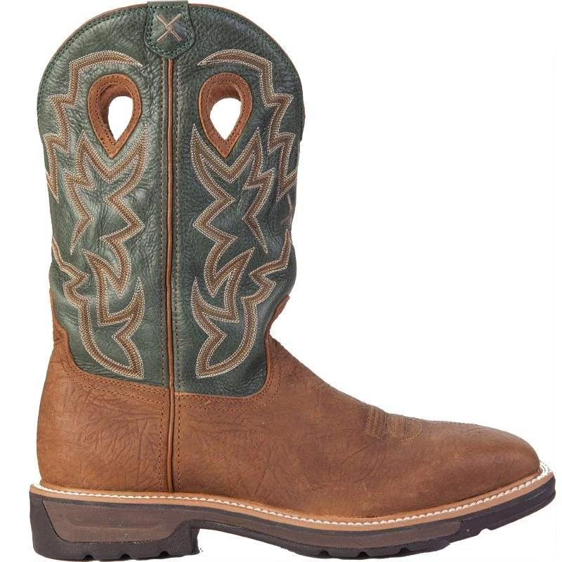 Twisted X Men's Distressed Shoulder Steel Toe Waterproof Lite Weight Cowboy Work Boots 5 Twisted X Men's Distressed Shoulder Steel Toe Waterproof Lite Weight Cowboy Work Boots - Image 3