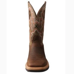 Twisted X Men's Taupe Bomber Lite Cowboy Square Toe Work Boot -Twisted X MLCW022 FR 510x700 1