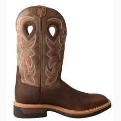 Twisted X Men's Taupe Bomber Lite Cowboy Square Toe Work Boot -Twisted X MLCW022 RT 510x700 1