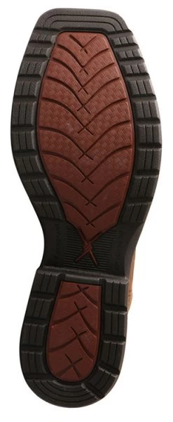 Twisted X Men's Dark Brown And Tan Square Toe Boot -Twisted X MLCWW05.03