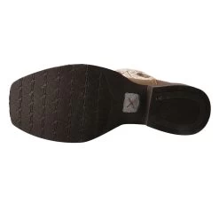 Twisted X Bomber/White Barbed Wire Square Toe Boots -Twisted X MRS0056.03