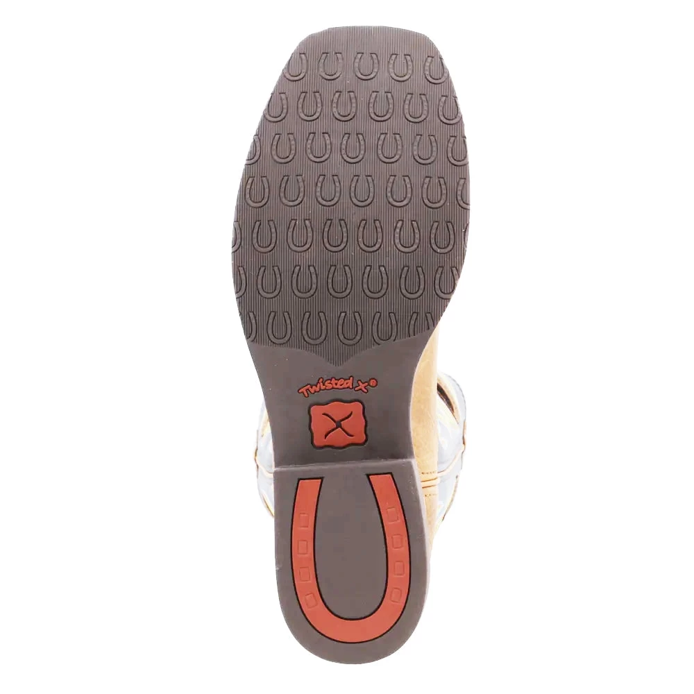 Twisted X Men 11" Square Toe Rubber Outsole Boot-Peanut/Navy 5 Twisted X Men 11" Square Toe Rubber Outsole Boot-Peanut/Navy - Image 3