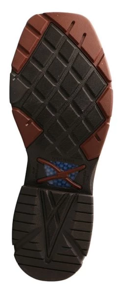 Twisted X Men's Mocha/Navy Alloy Square Toe Boot -Twisted X MXBAW01.03