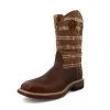 Twisted X Rustic Brown/Lion Tan Alloy Square Toe -Twisted X MXBAW05 01