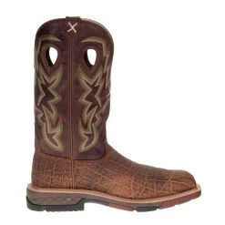 Twisted X Men's Tan Elephant Print 12in. Tan Top Nano Toe Work Boot -Twisted X MXBN001 4
