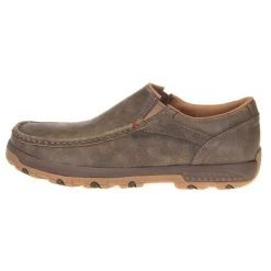 Twisted X Men's CellStretch Brown Bomber Casual Slip On Shoe -Twisted X MXC0003 2
