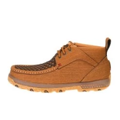 Twisted X Men's CellStretch Clay Cocoa Patch Chukka Driving Moc -Twisted X MXC0012 2