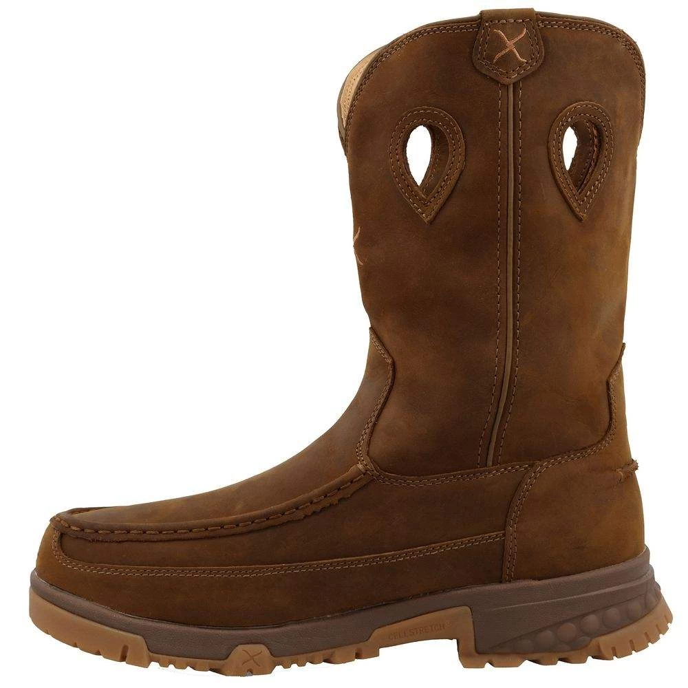 Twisted X Men's Distressed Saddle Nano Toe Pull On Work Boot 5 Twisted X Men's Distressed Saddle Nano Toe Pull On Work Boot - Image 3