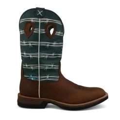 Twisted X Brown And Green-Blue Tech X Boot -Twisted X MXWW001 04