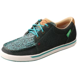 Twisted X Women's Dark Teal Tooled Kicks