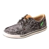 Twisted X Women's Kicks Black & White Snake Print