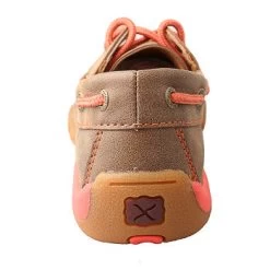 Twisted X Youth Brown And Coral Driving Moc -Twisted X Twisted X 2852