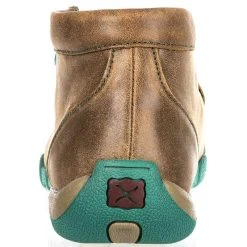 Twisted X Women's Driving Mocs Brown & Turquoise Shoes -Twisted X WDM0020 5