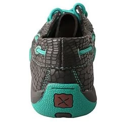 Twisted X Women's Black Croc Print With Lush Green Lacing -Twisted X WDM0062back