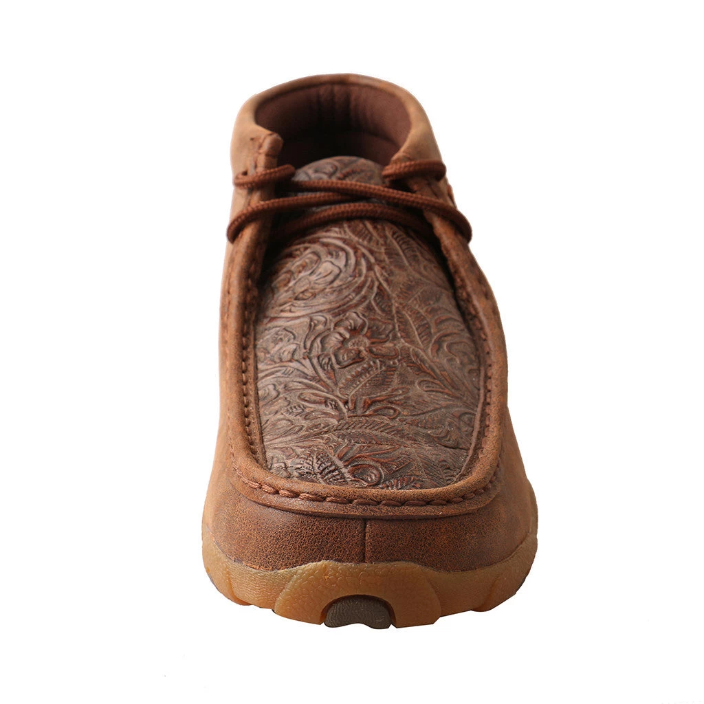 Twisted X Women's Rich Chocolate Floral Tooled Driving Moc 4 Twisted X Women's Rich Chocolate Floral Tooled Driving Moc - Image 2