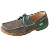 Twisted X Women's Eco TWX Dust And Teal Driving Moc -Twisted X WDM0085