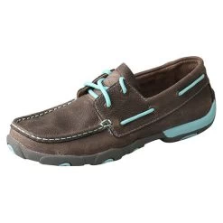 Twisted X Women's Grey And Light Blue Short Moc